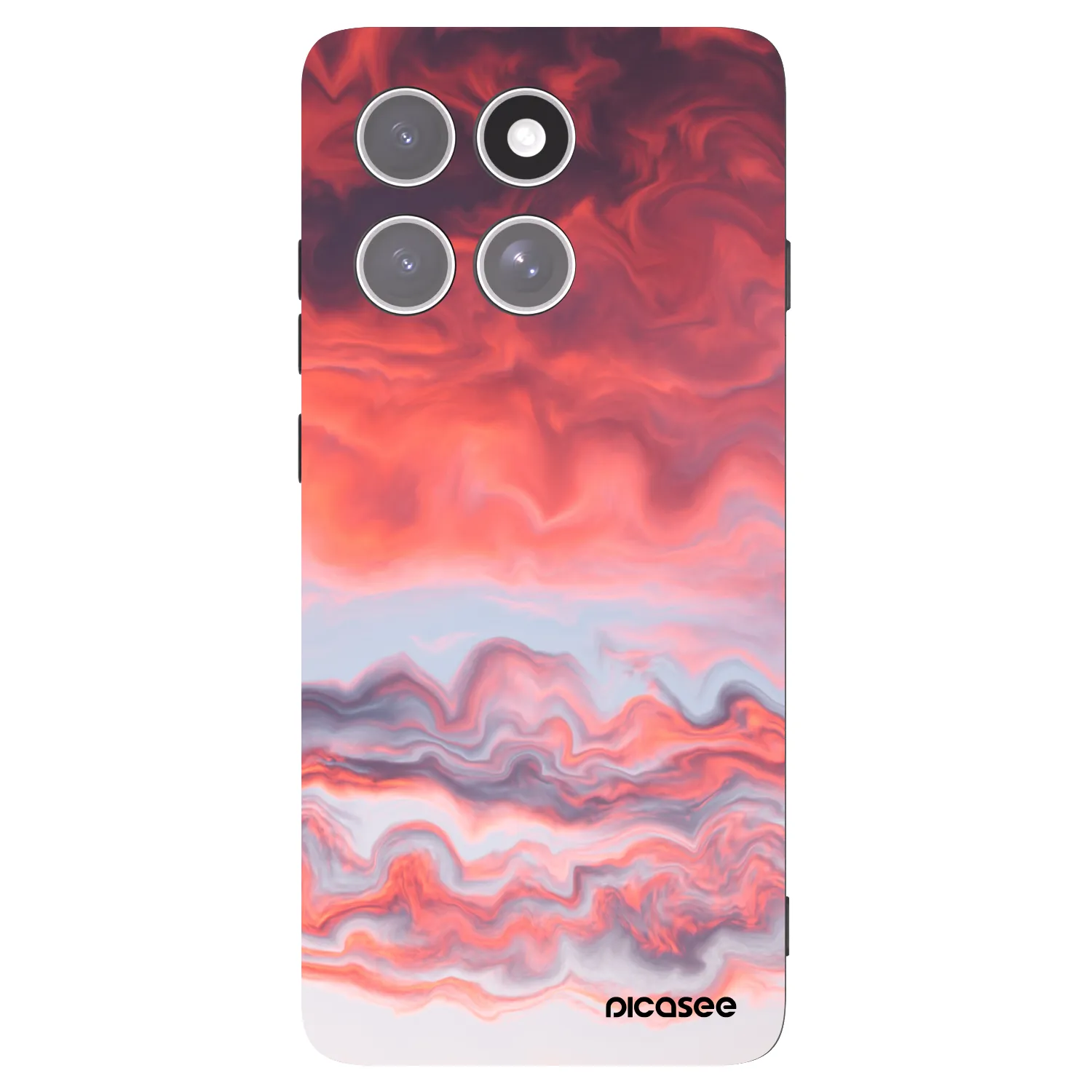 Picasee silikonowe czarne etui na Motorola Edge 60 Pro - Sunset