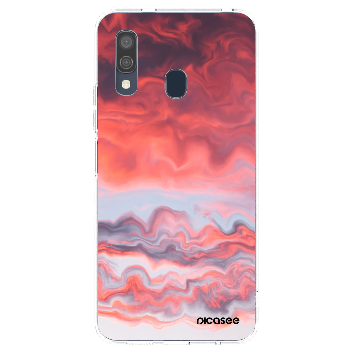 Picasee silikonowe przeźroczyste etui na Samsung Galaxy A40 A405F - Sunset