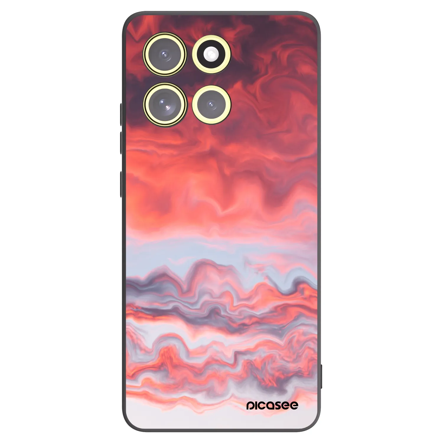 Picasee silikonowe czarne etui na Motorola Moto G86 5G - Sunset