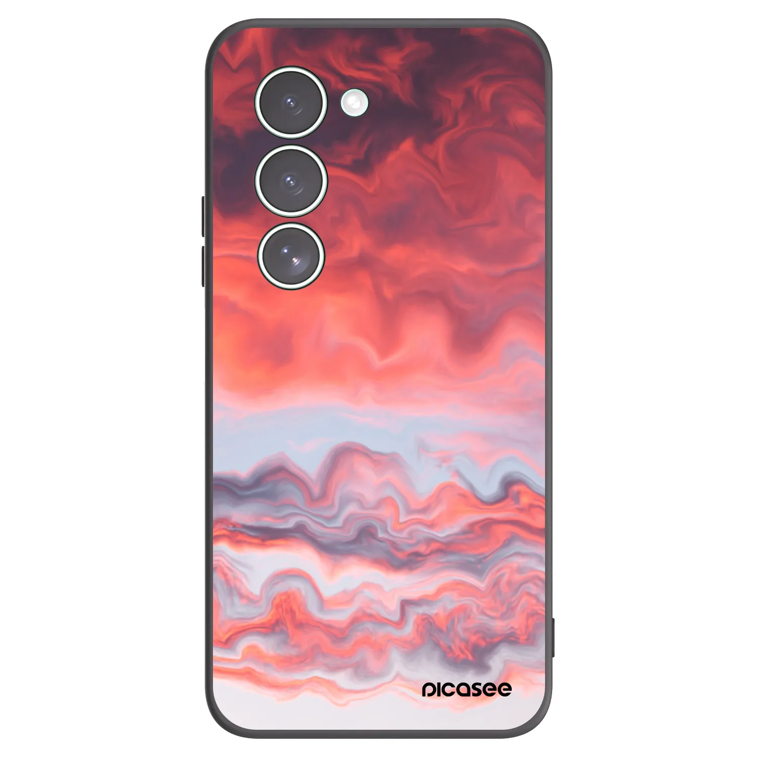 Picasee silikonowe czarne etui na Xiaomi Redmi 15 5G - Sunset