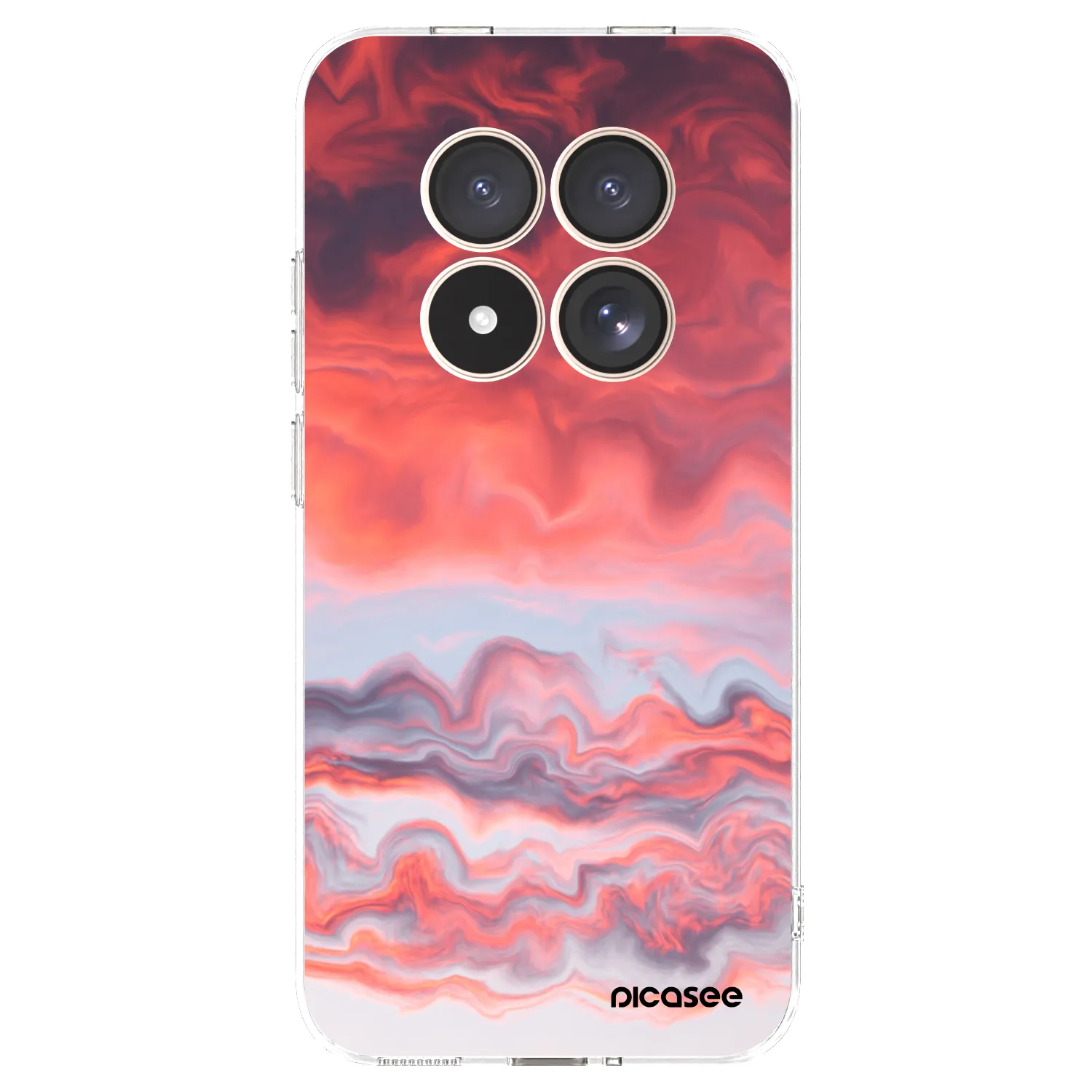 Picasee silikonowe przeźroczyste etui na Xiaomi Redmi Note 15 Pro 4G - Sunset