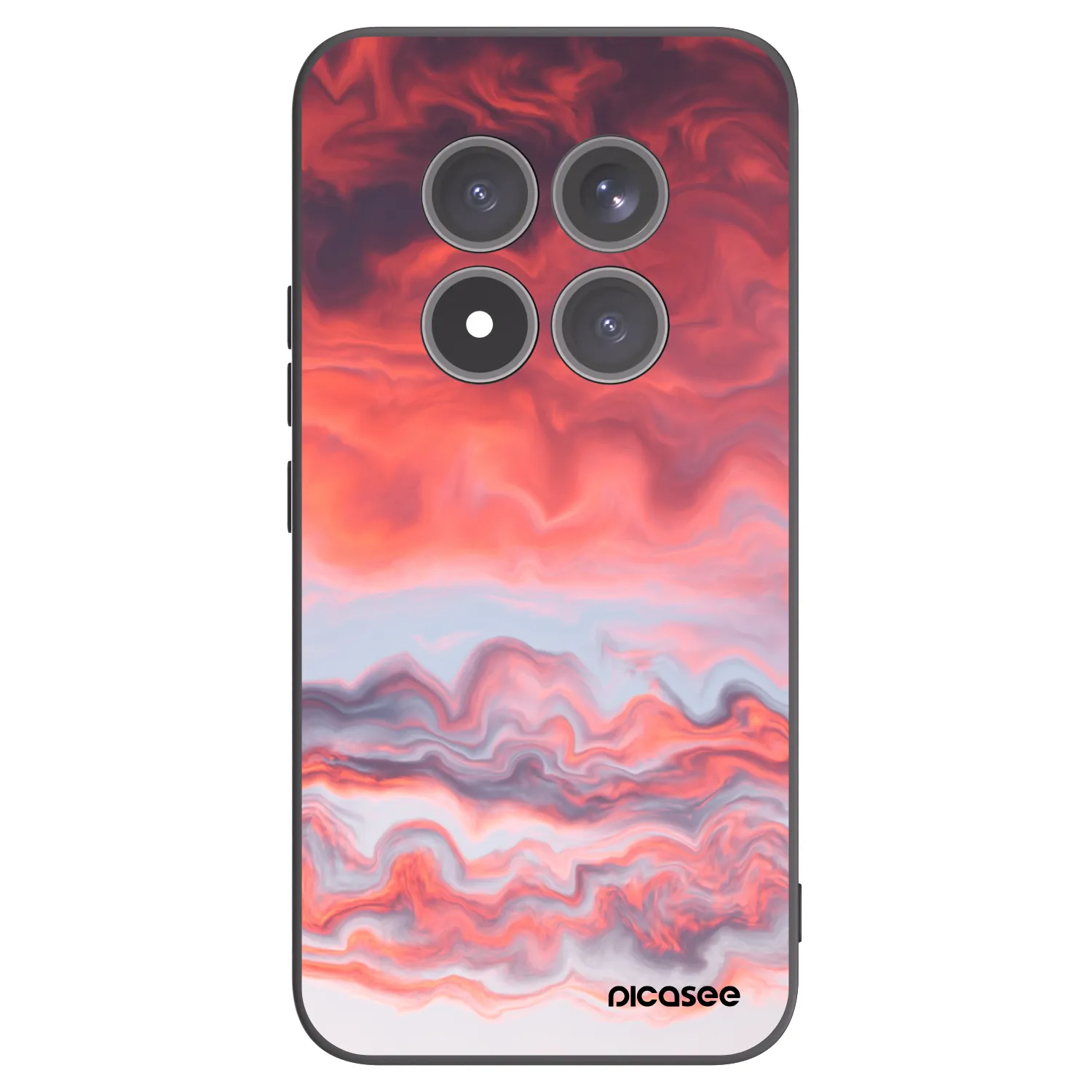Picasee silikonowe czarne etui na Xiaomi Redmi Note 15 Pro+ - Sunset