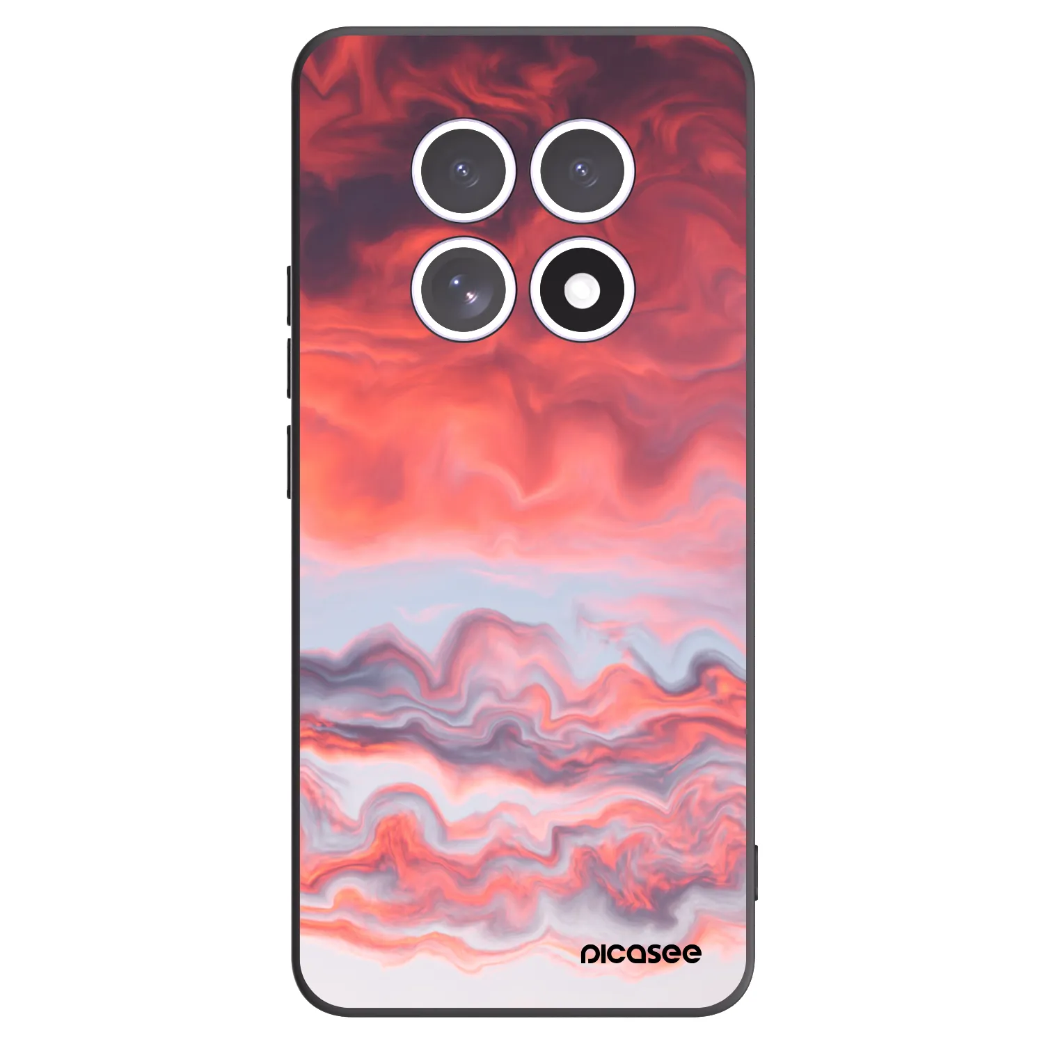 Picasee silikonowe czarne etui na Xiaomi Redmi Note 15 4G - Sunset