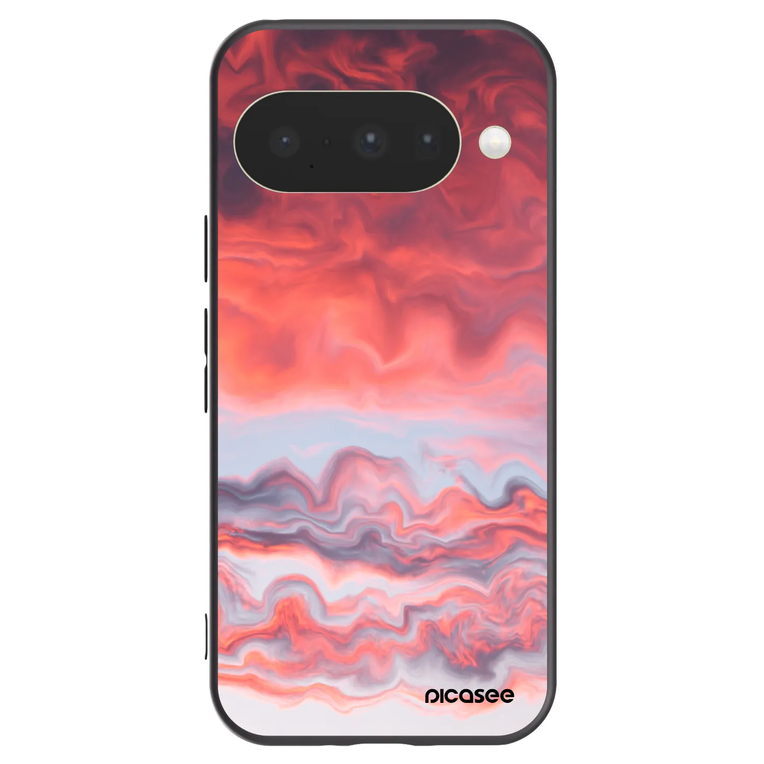 Picasee silikonowe czarne etui na Google Pixel 10 - Sunset