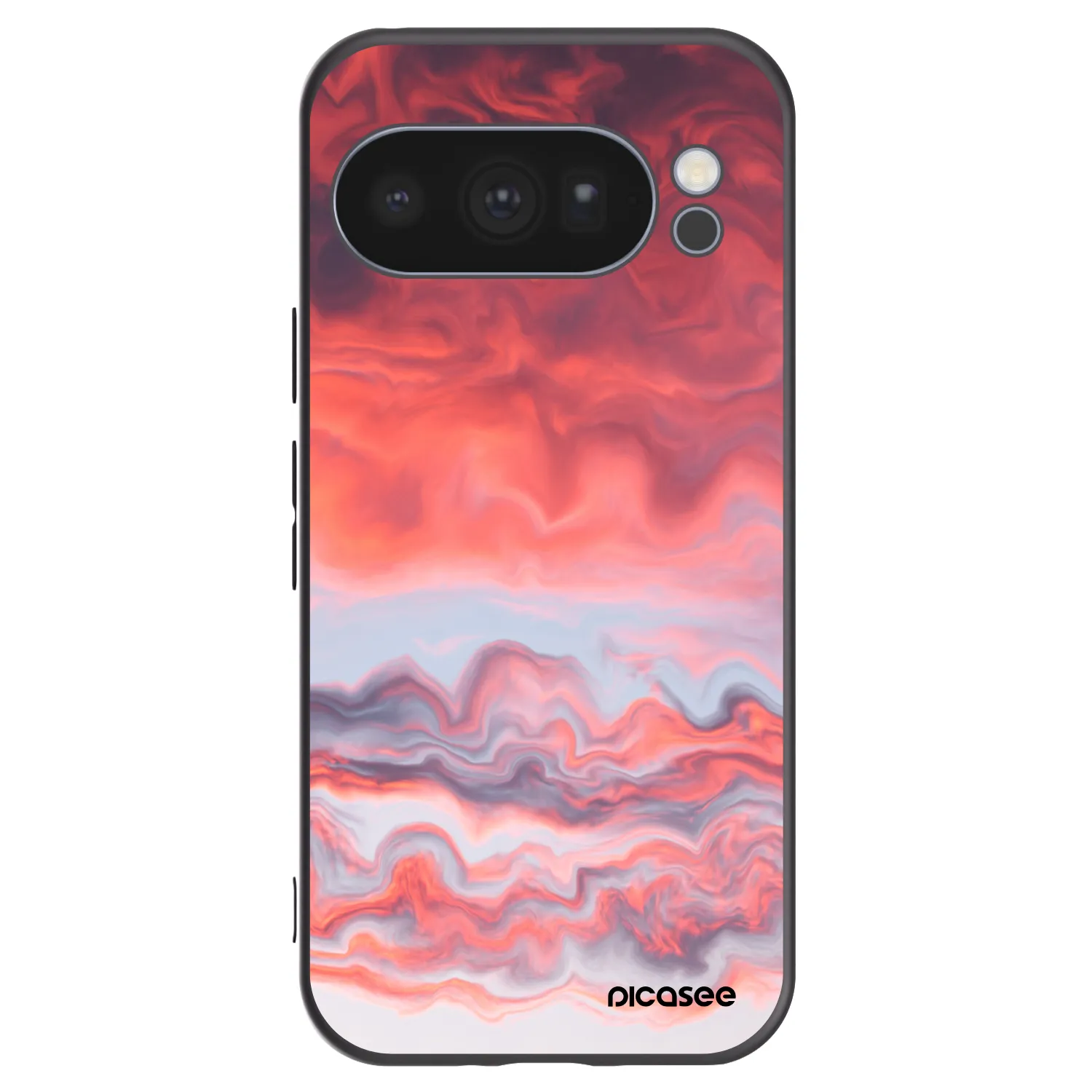 Picasee silikonowe czarne etui na Google Pixel 10 Pro - Sunset