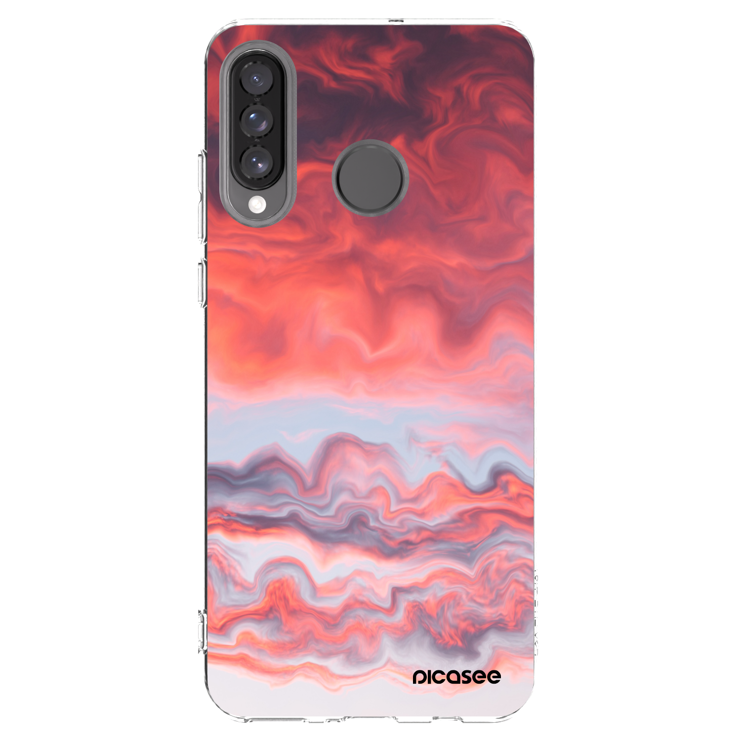 Picasee silikonowe przeźroczyste etui na Huawei P30 Lite - Sunset