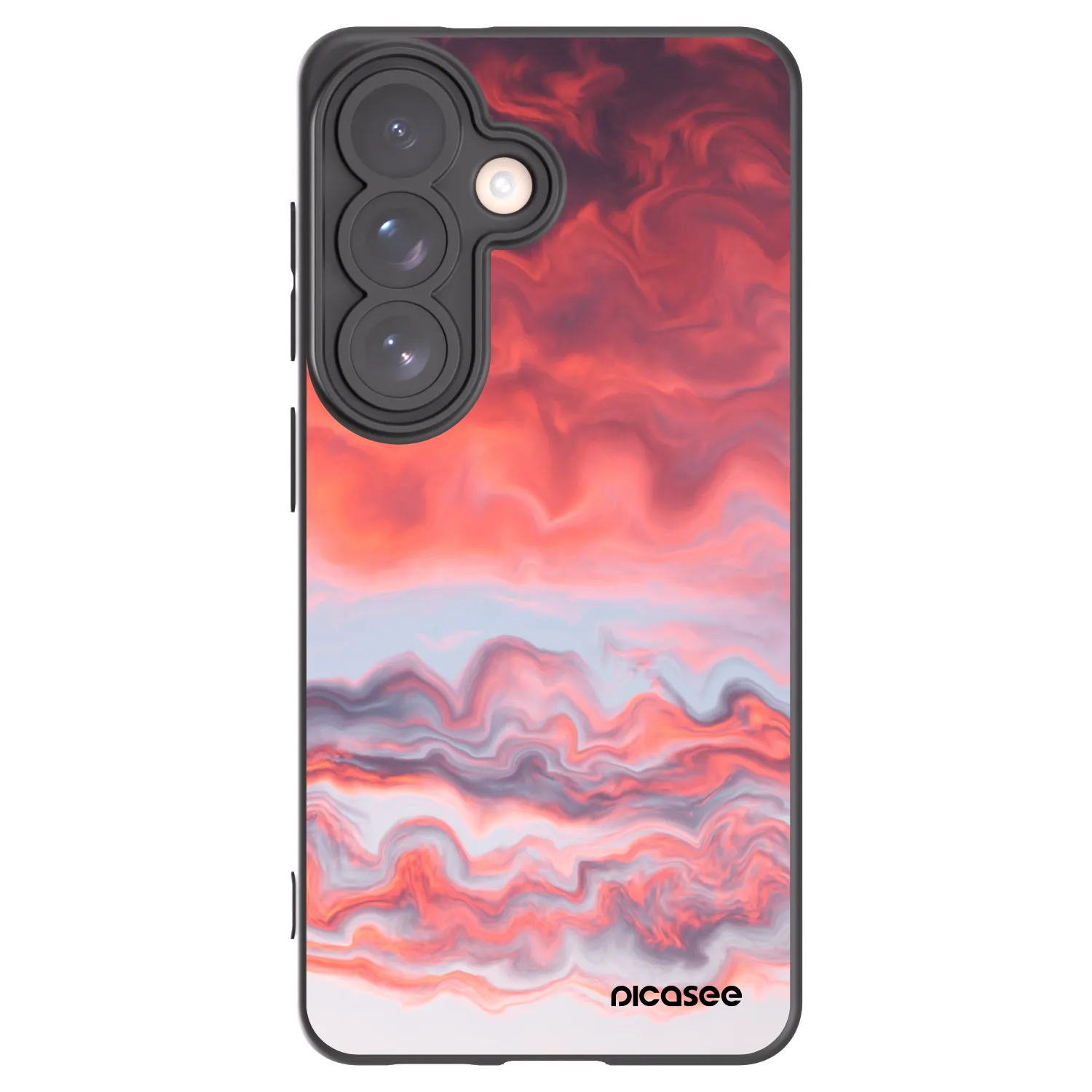 Picasee silikonowe czarne etui na Samsung Galaxy S26 - Sunset