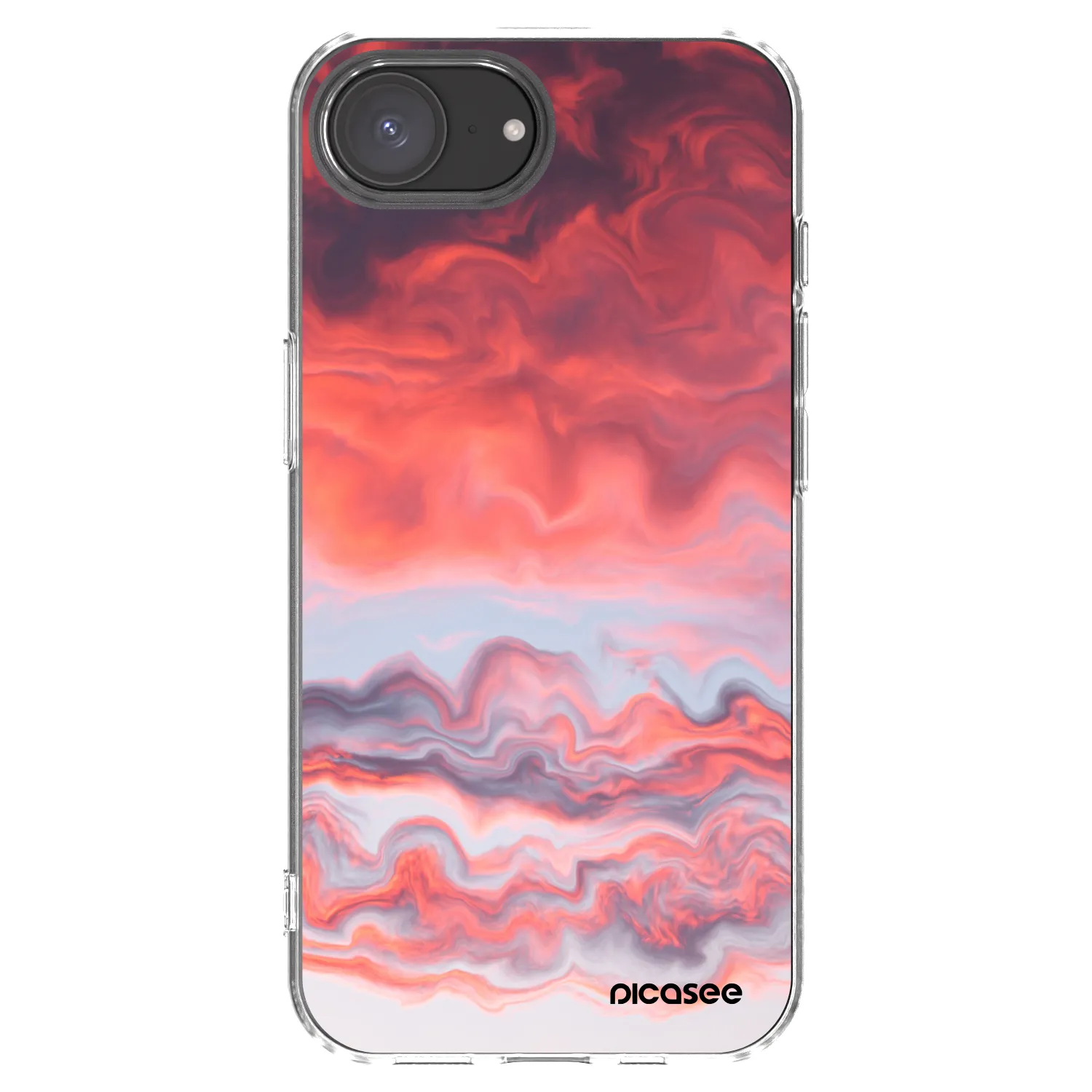Picasee silikonowe przeźroczyste etui na Apple iPhone 17e - Sunset