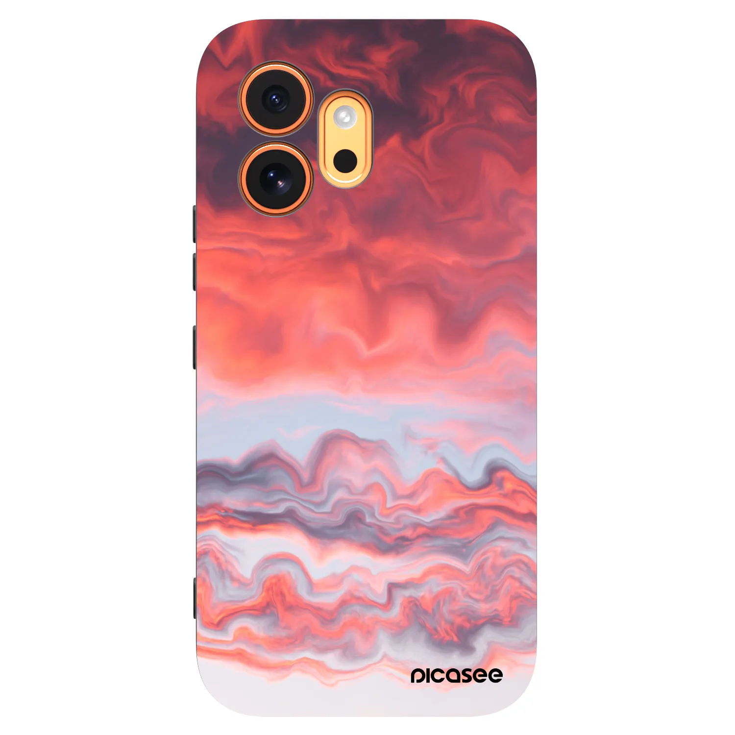 Picasee silikonowe czarne etui na Honor 600 - Sunset