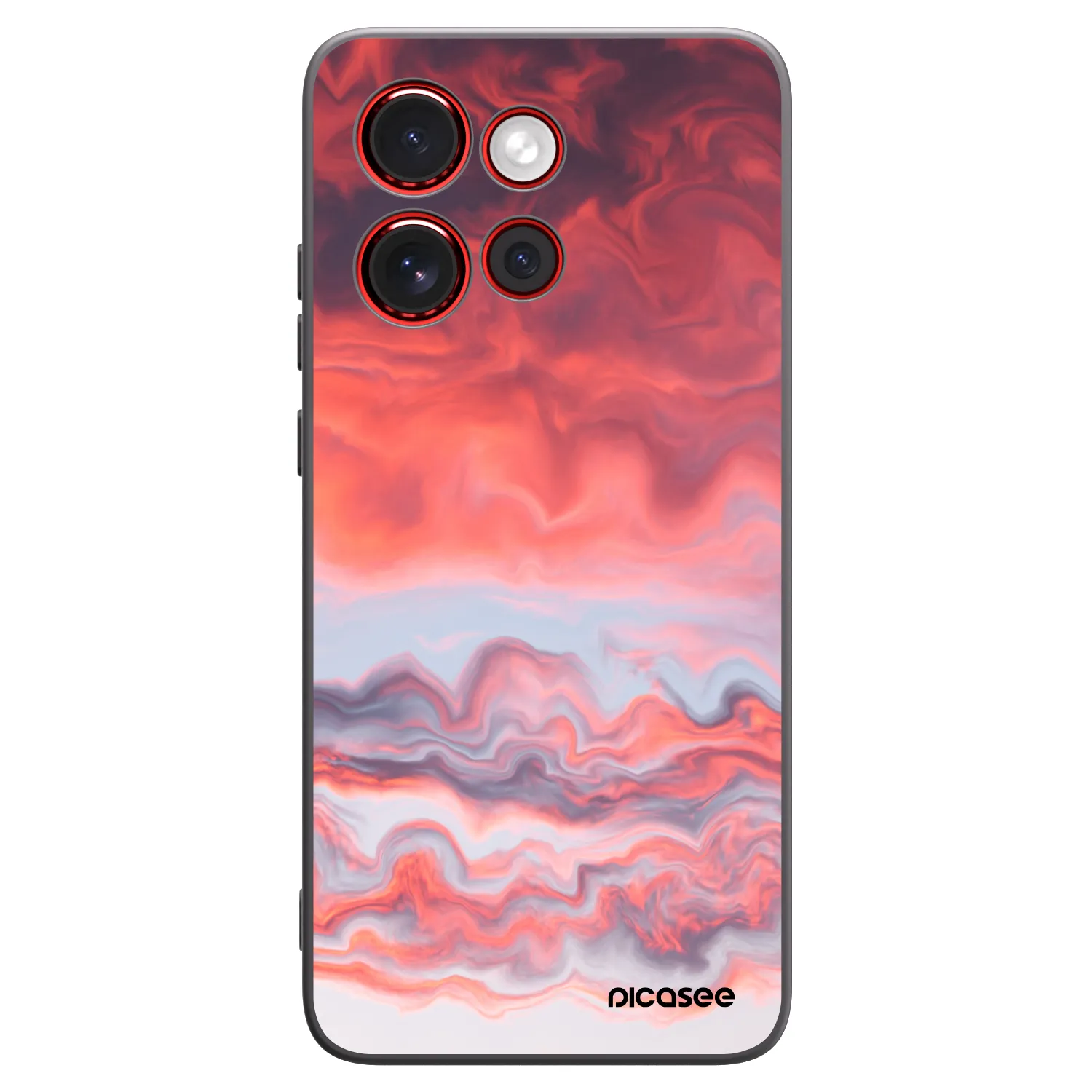 Picasee silikonowe czarne etui na Motorola Edge 60 Neo 5G - Sunset