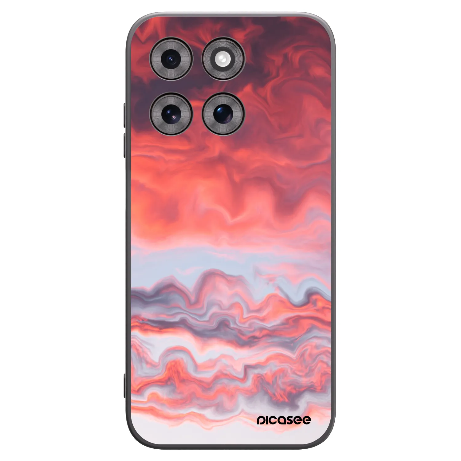 Picasee silikonowe czarne etui na Motorola Moto G77 - Sunset