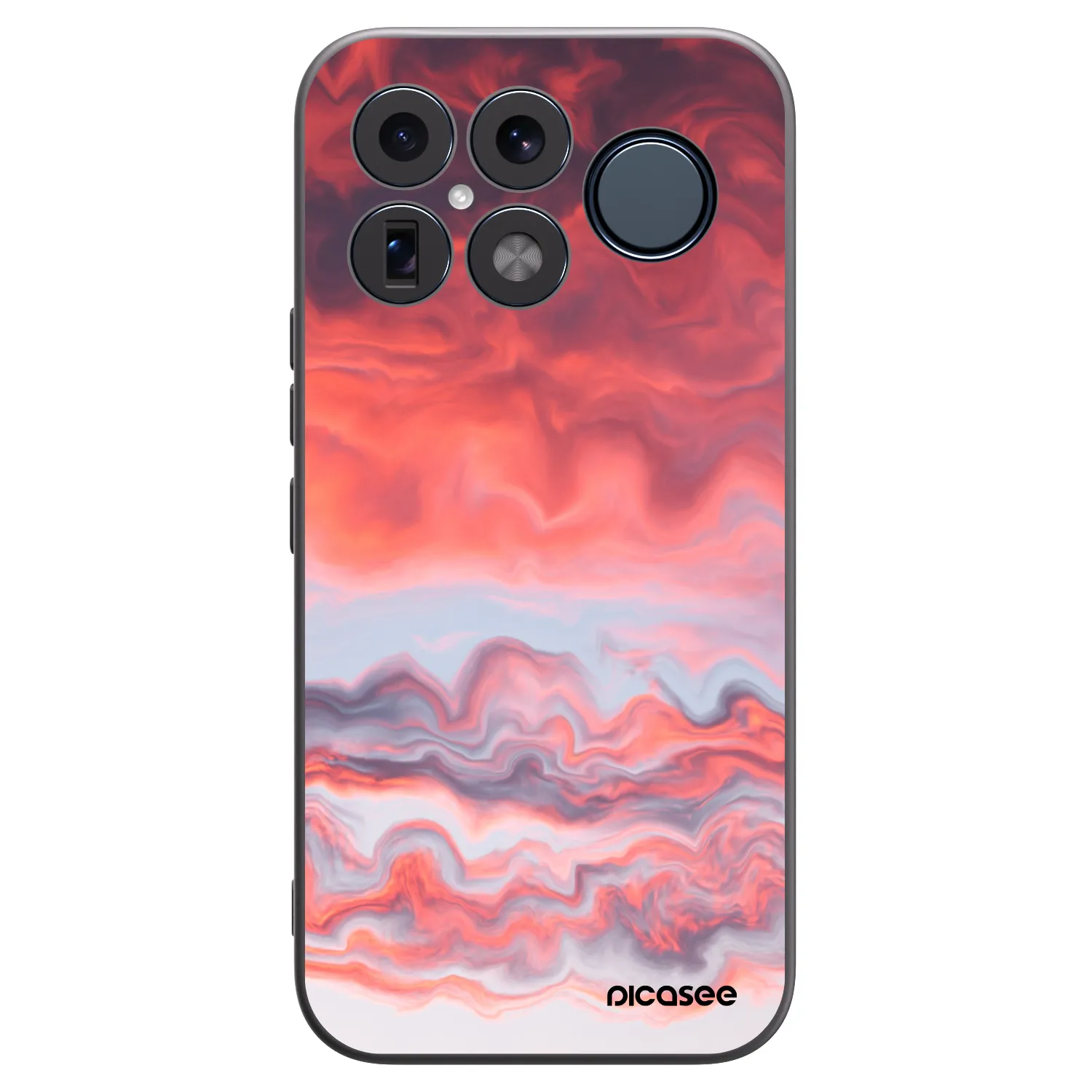 Picasee silikonowe czarne etui na Xiaomi Poco F8 Ultra - Sunset