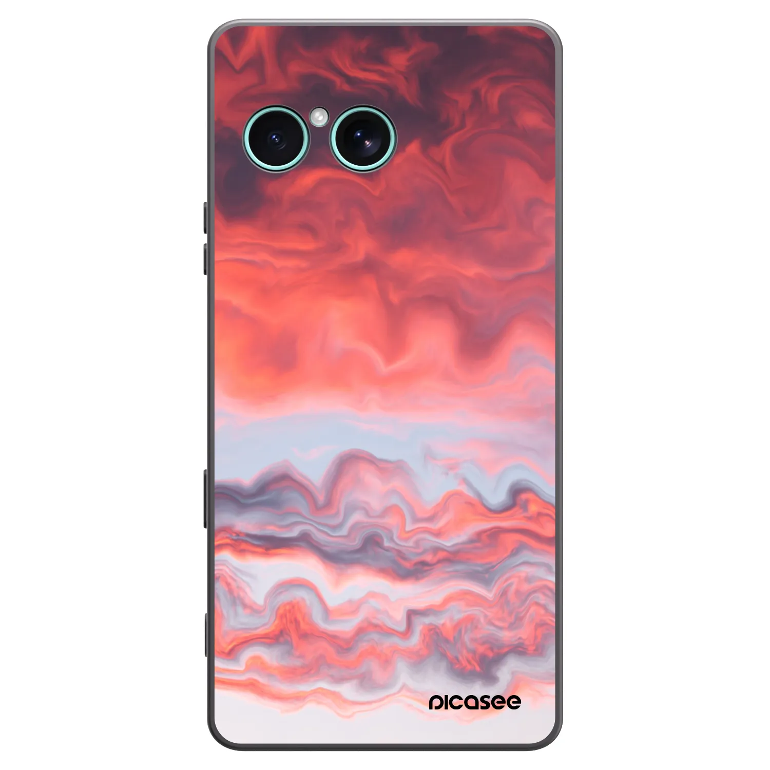 Picasee silikonowe czarne etui na Sony Xperia 10 VII - Sunset
