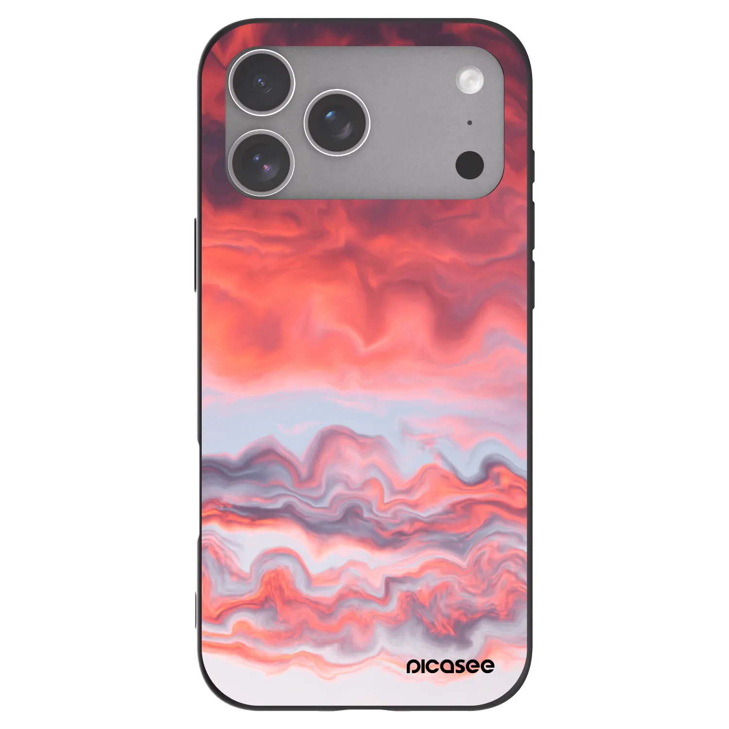 Picasee silikonowe czarne etui na Apple iPhone 18 Pro Max - Sunset