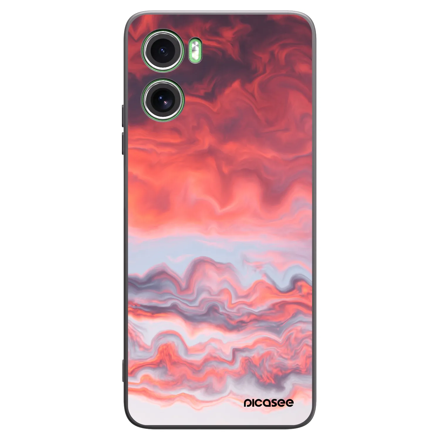 Picasee silikonowe czarne etui na Motorola Moto G06 - Sunset