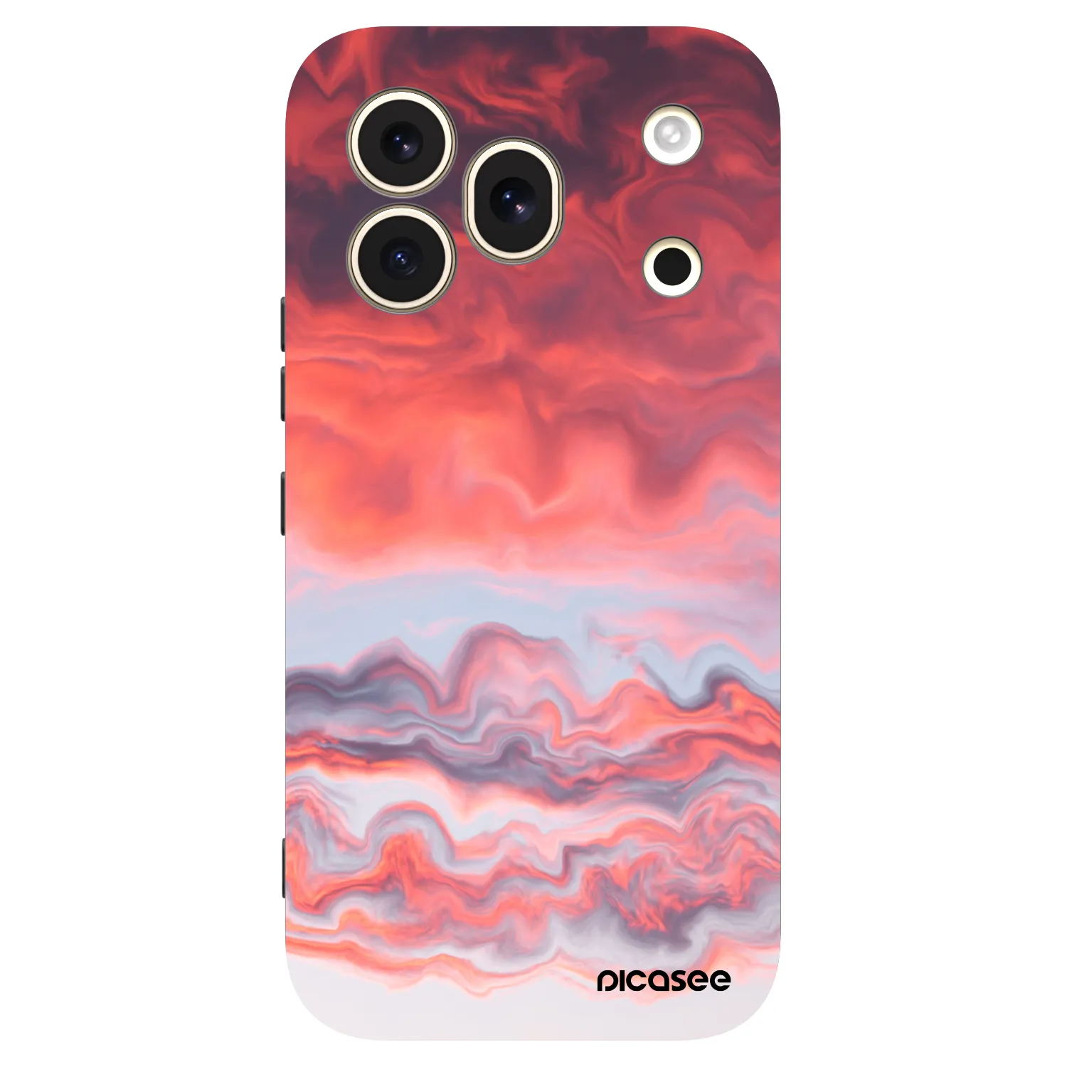 Picasee silikonowe czarne etui na Honor 600 Pro - Sunset