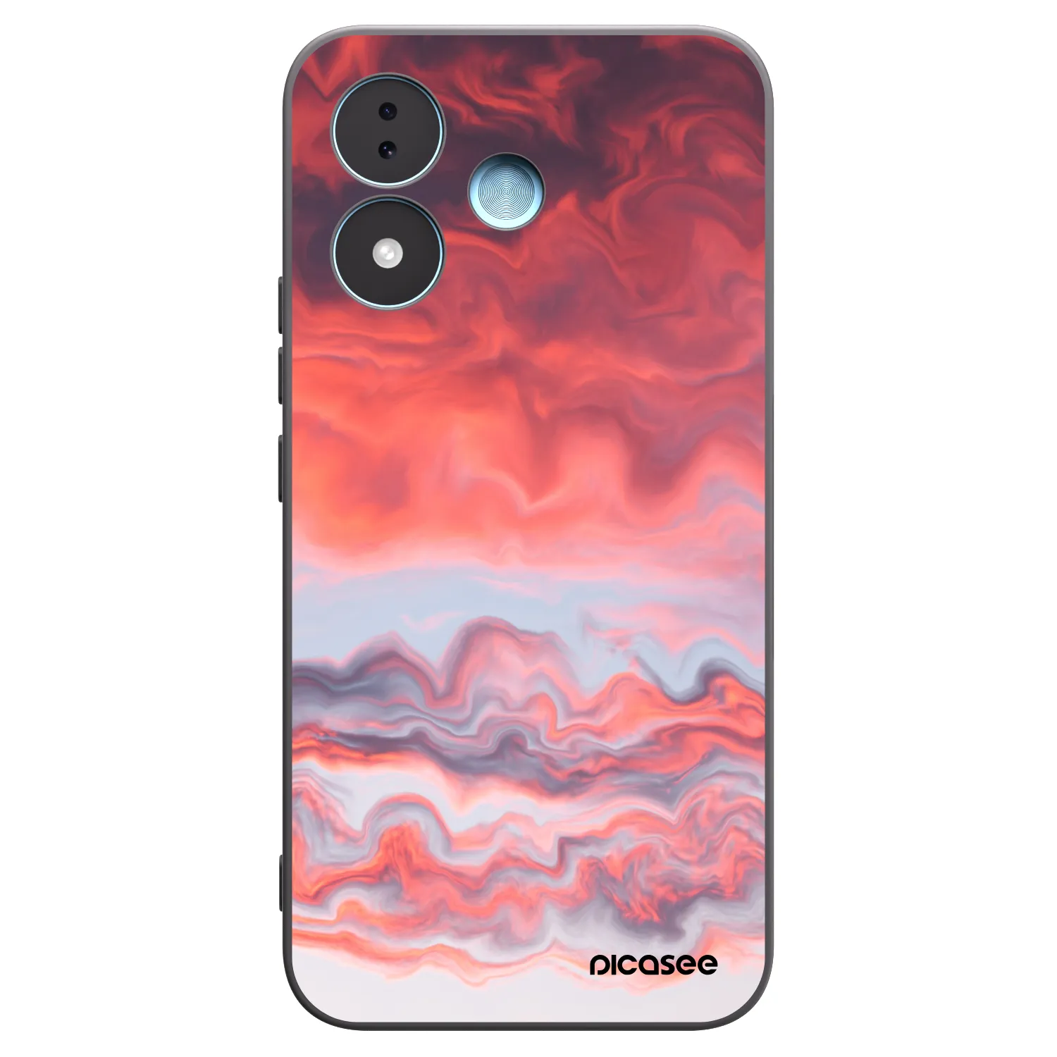 Picasee silikonowe czarne etui na Xiaomi Redmi Note 17 5G - Sunset