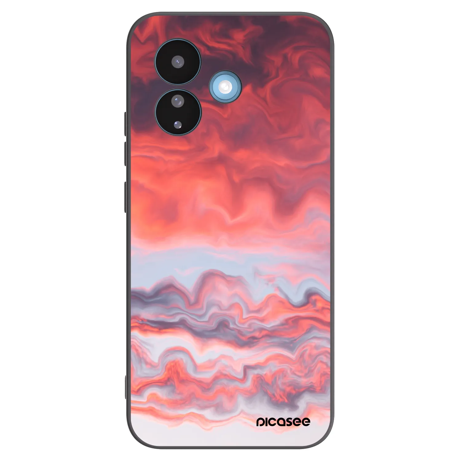 Picasee silikonowe czarne etui na Xiaomi Redmi Note 17 Pro 5G - Sunset