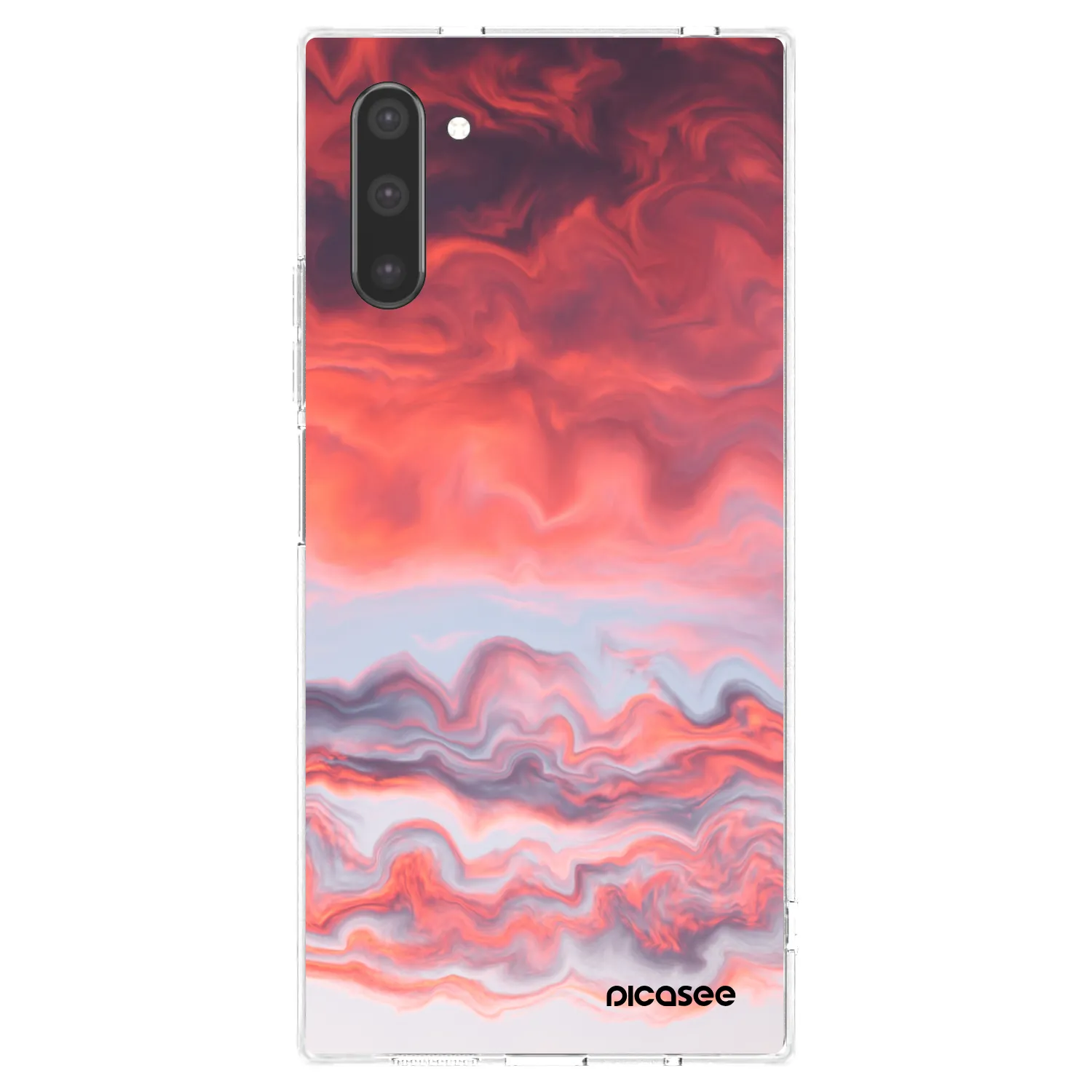 Picasee silikonowe przeźroczyste etui na Samsung Galaxy Note 10 N970F - Sunset