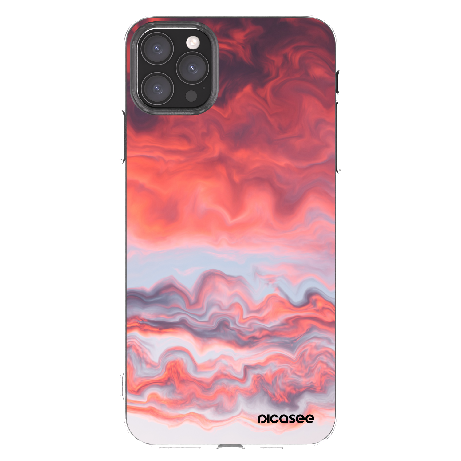 Picasee silikonowe przeźroczyste etui na Apple iPhone 11 Pro Max - Sunset