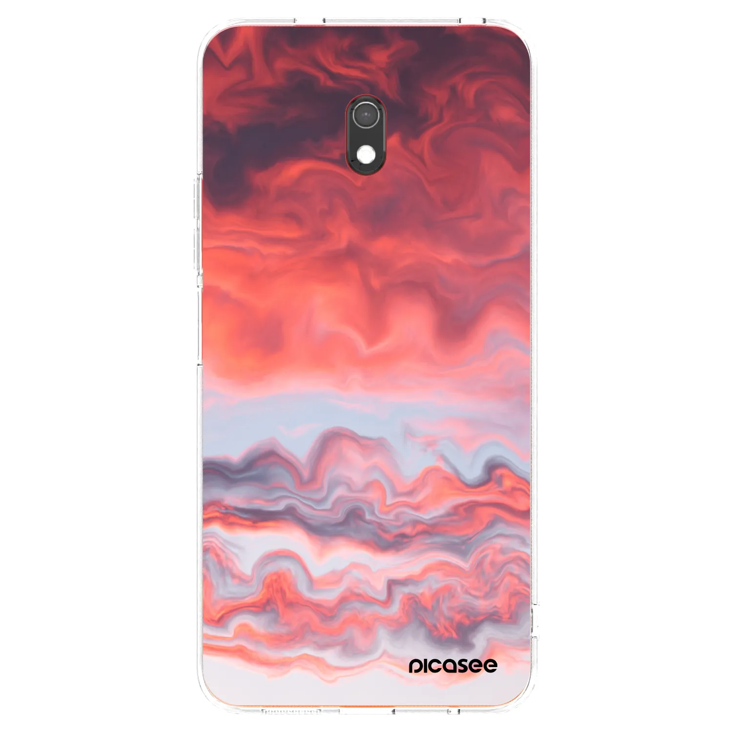 Picasee silikonowe przeźroczyste etui na Xiaomi Redmi 8A - Sunset