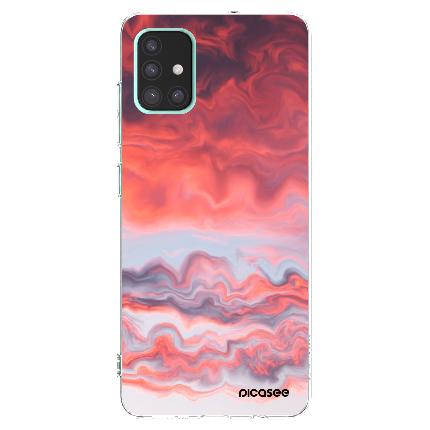 Picasee silikonowe przeźroczyste etui na Samsung Galaxy A51 A515F - Sunset
