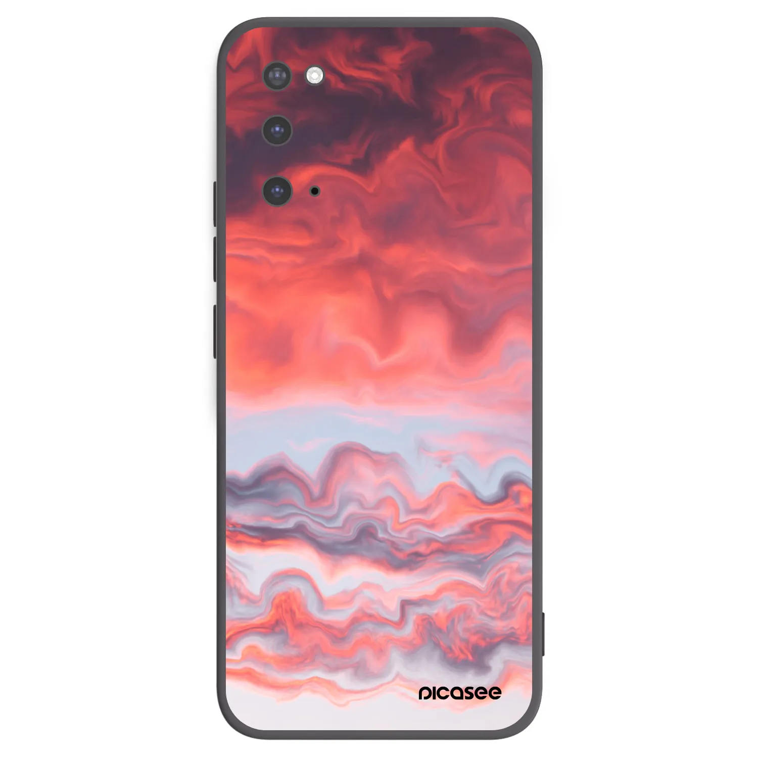 Picasee silikonowe czarne etui na Samsung Galaxy S20 G980F - Sunset