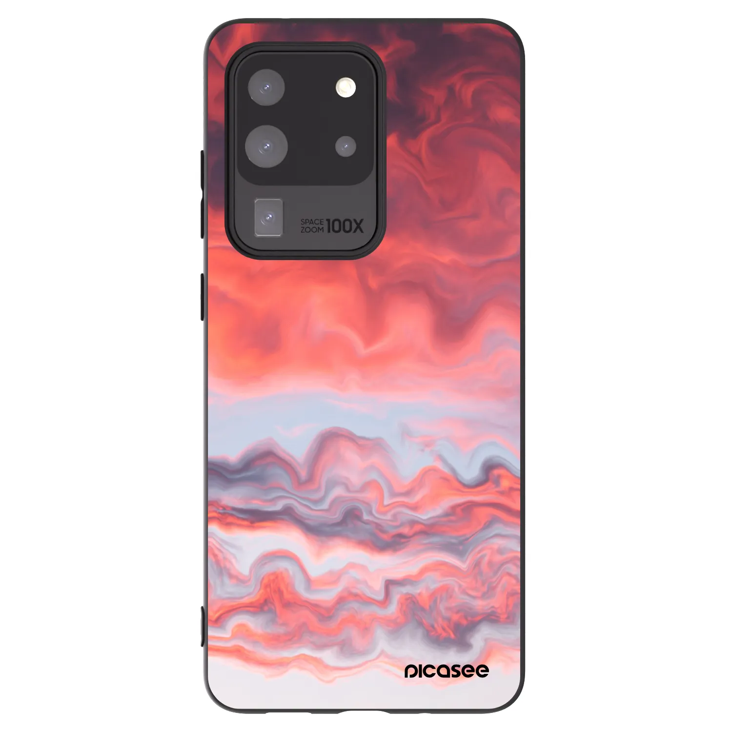 Picasee silikonowe czarne etui na Samsung Galaxy S20 Ultra 5G G988F - Sunset