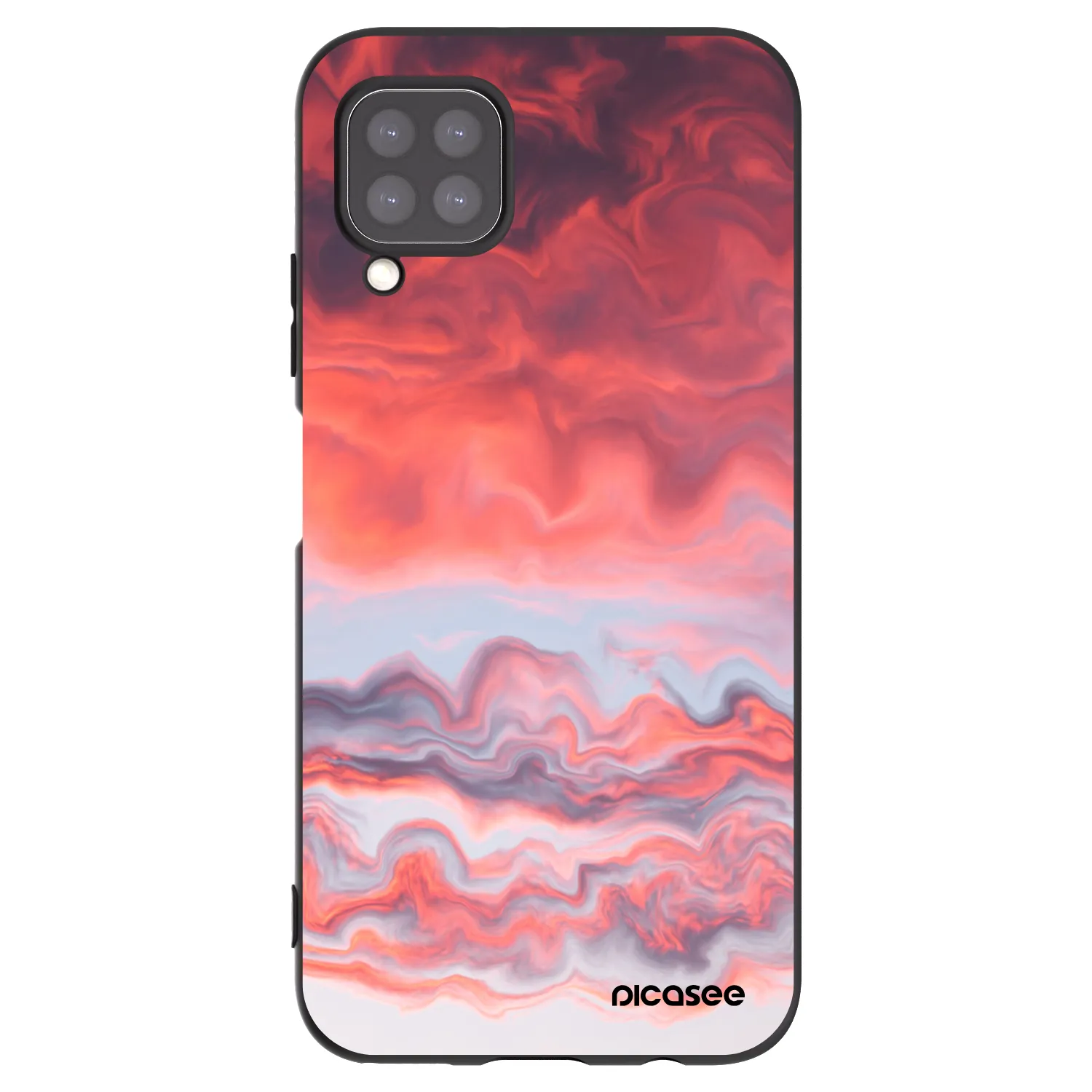 Picasee silikonowe czarne etui na Huawei P40 Lite - Sunset