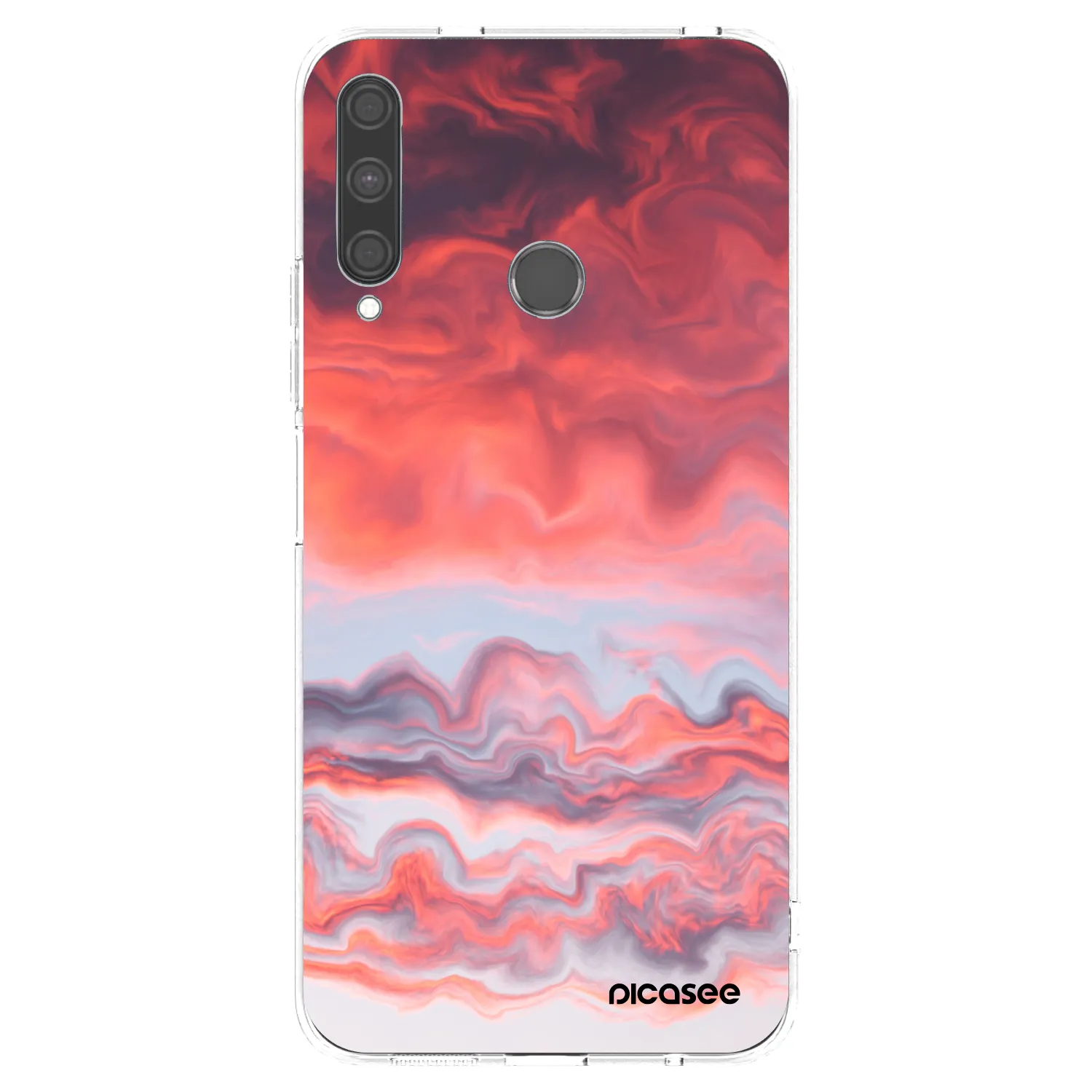 Picasee silikonowe przeźroczyste etui na Huawei P40 Lite E - Sunset