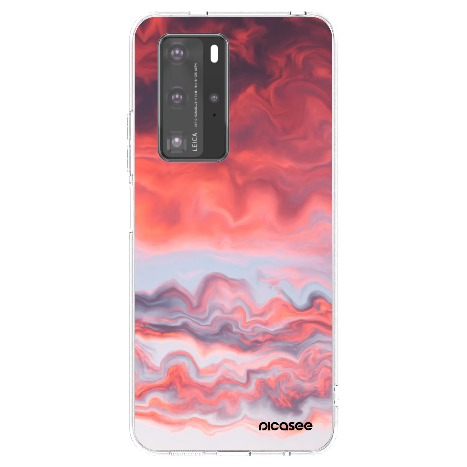 Picasee silikonowe przeźroczyste etui na Huawei P40 Pro - Sunset