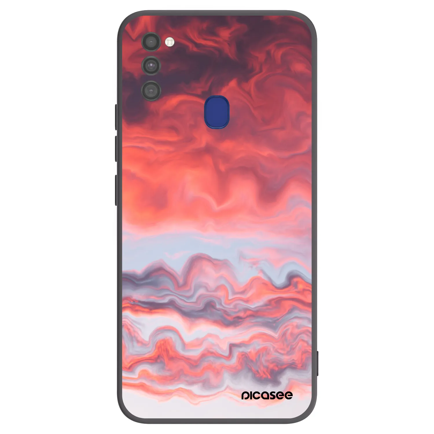 Picasee silikonowe czarne etui na Samsung Galaxy M21 M215F - Sunset