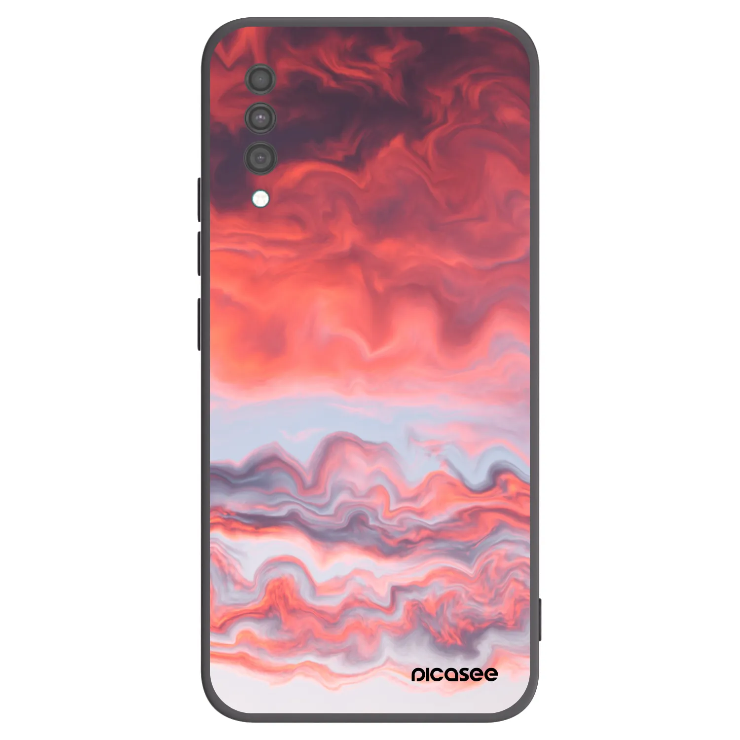 Picasee silikonowe czarne etui na Samsung Galaxy A30s A307F - Sunset