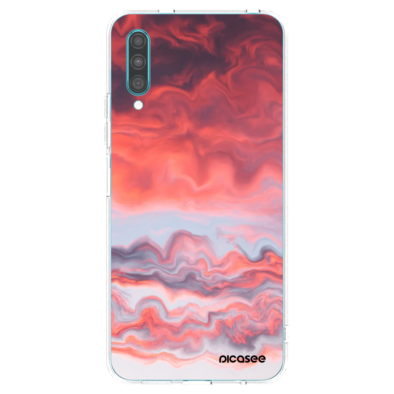 Picasee silikonowe przeźroczyste etui na Samsung Galaxy A30s A307F - Sunset