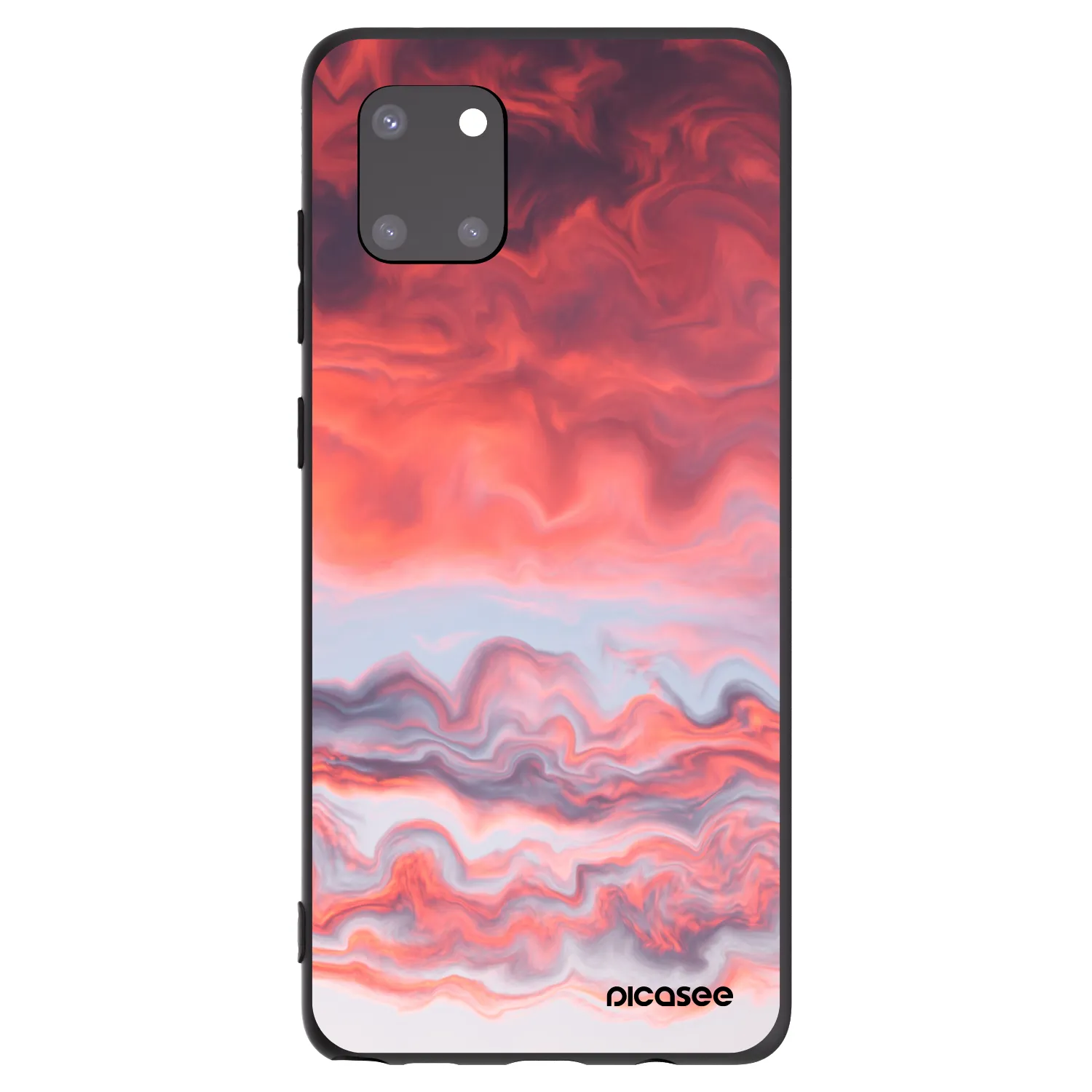 Picasee silikonowe czarne etui na Samsung Galaxy Note 10 Lite N770F - Sunset