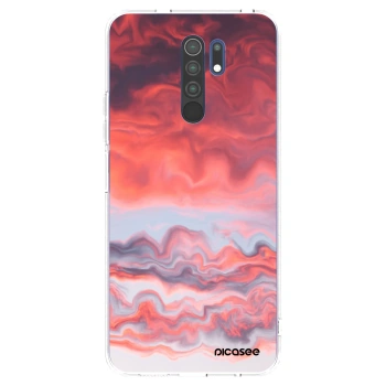 Picasee silikonowe przeźroczyste etui na Xiaomi Redmi 9 - Sunset