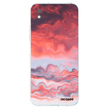 Picasee silikonowe czarne etui na Xiaomi Redmi 9A - Sunset