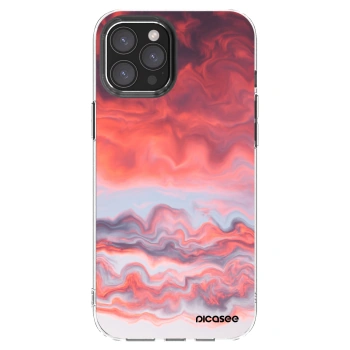 Picasee silikonowe przeźroczyste etui na Apple iPhone 12 Pro Max - Sunset