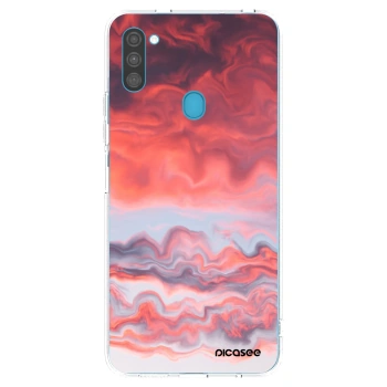 Picasee silikonowe przeźroczyste etui na Samsung Galaxy M11 - Sunset