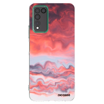 Picasee silikonowe przeźroczyste etui na Honor 10X Lite - Sunset