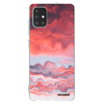 Picasee silikonowe przeźroczyste etui na Samsung Galaxy M51 M515F - Sunset