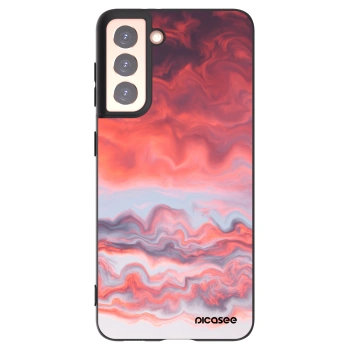 Picasee silikonowe czarne etui na Samsung Galaxy S21 5G G991B - Sunset