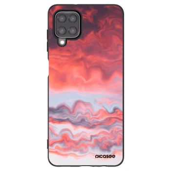 Picasee silikonowe czarne etui na Samsung Galaxy A12 A125F - Sunset