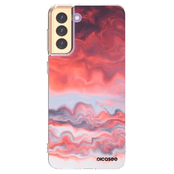 Picasee silikonowe przeźroczyste etui na Samsung Galaxy S21+ 5G G996F - Sunset