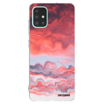 Picasee silikonowe przeźroczyste etui na Samsung Galaxy M31s - Sunset