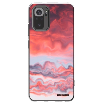 Picasee silikonowe przeźroczyste etui na Xiaomi Redmi Note 10 - Sunset
