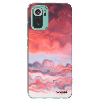 Picasee silikonowe przeźroczyste etui na Xiaomi Redmi Note 10 Pro - Sunset