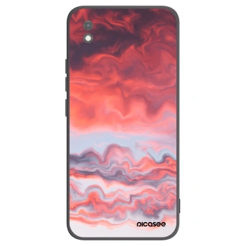 Picasee silikonowe czarne etui na Xiaomi Redmi 9AT - Sunset