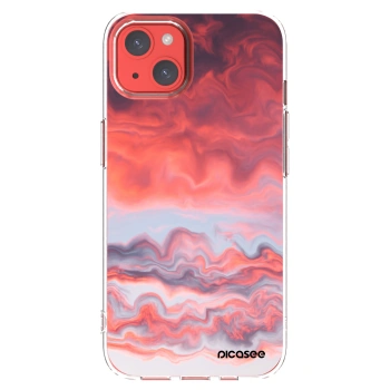 Picasee silikonowe przeźroczyste etui na Apple iPhone 13 - Sunset