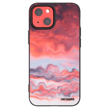 Picasee silikonowe czarne etui na Apple iPhone 13 mini - Sunset